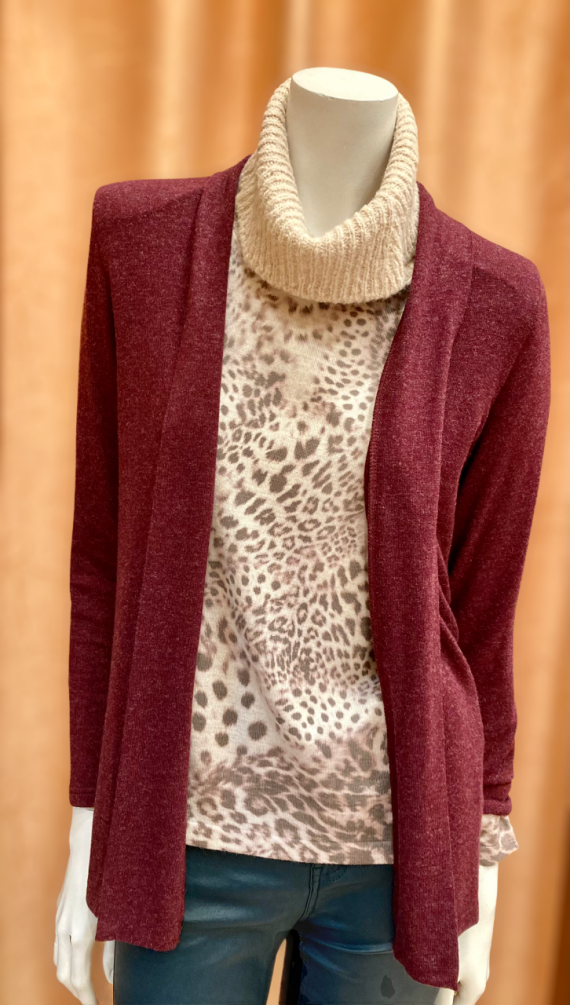 Chaqueta Viscosa Granate