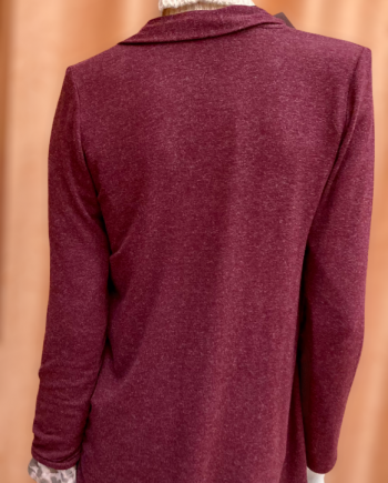 Chaqueta Viscosa Granate - Imagen 3