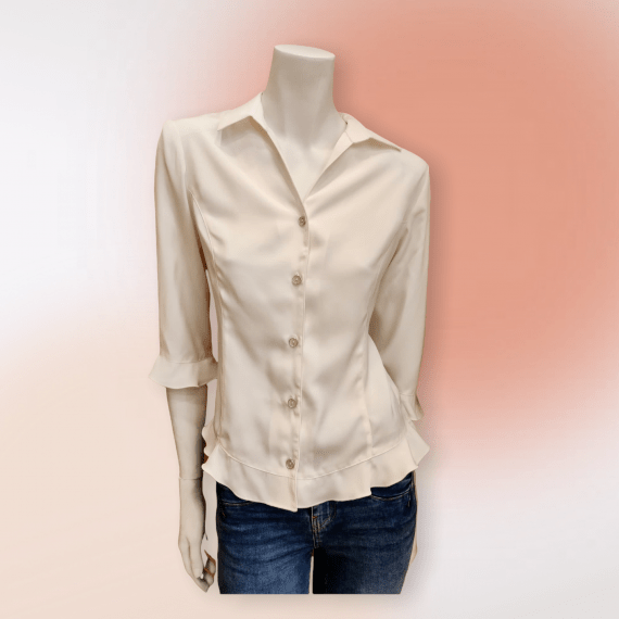 Blusa Manga Francesa y Volantes (talla 54)