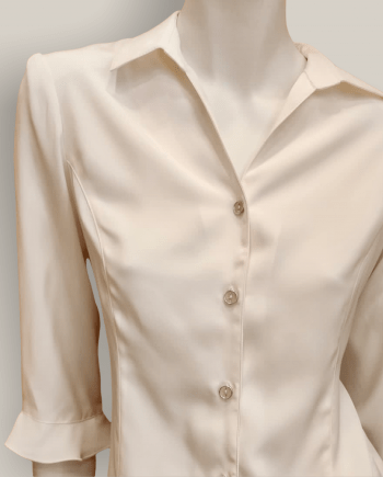 Blusa Manga Francesa y Volantes (talla 54) - Imagen 3