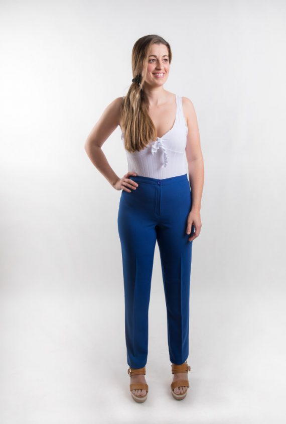 Pantalón Azul en Piqué Argelio