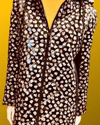 Parka Estampado Palomitas Brillo Satinado - Imagen 7