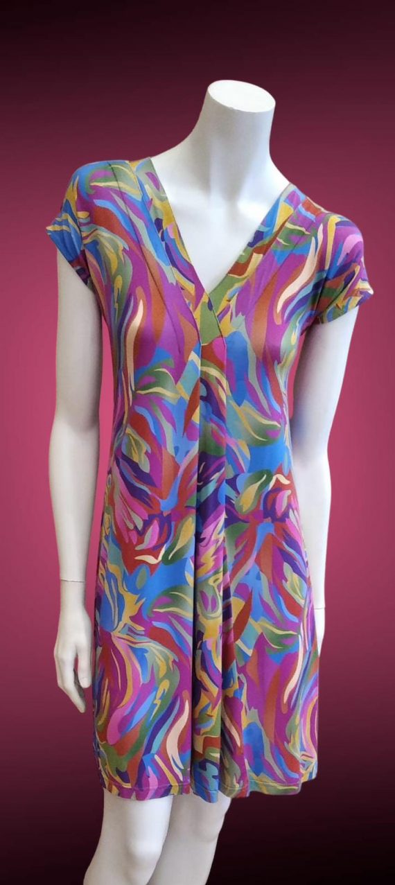Vestido de Pico Multicolor (talla S)