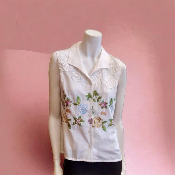 Camisa Bordados Flores