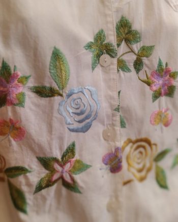 Camisa Bordados Flores - Imagen 2