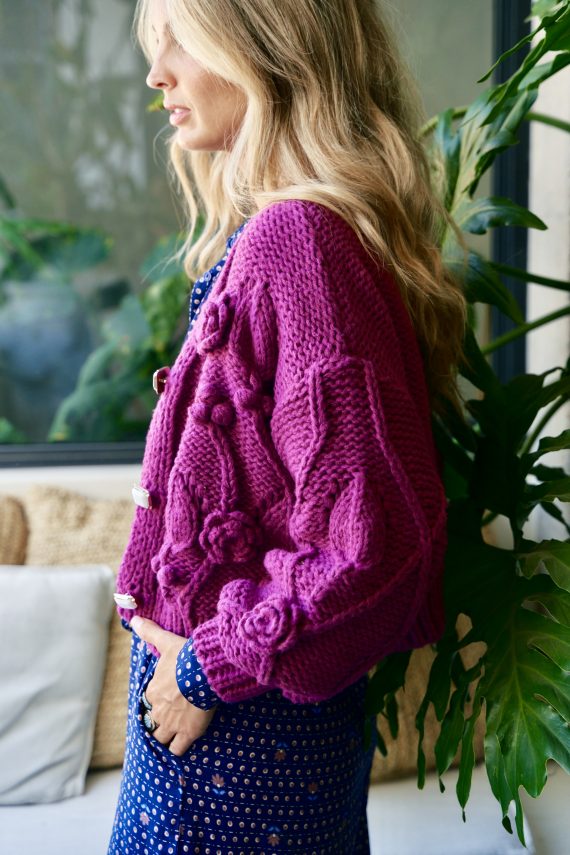 Chaqueta Borgoña Cozy