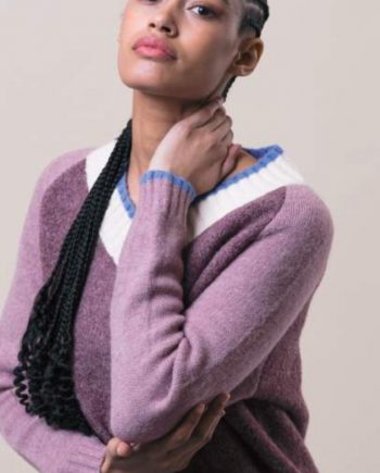 Jersey Malva Cuello Pico