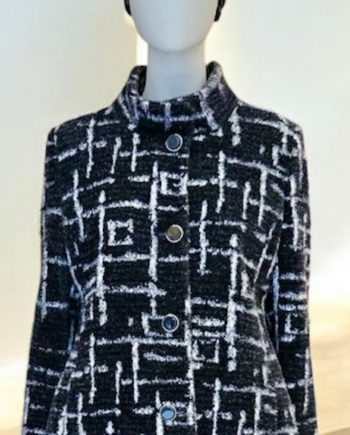 Chaquetón Negro Laberinto