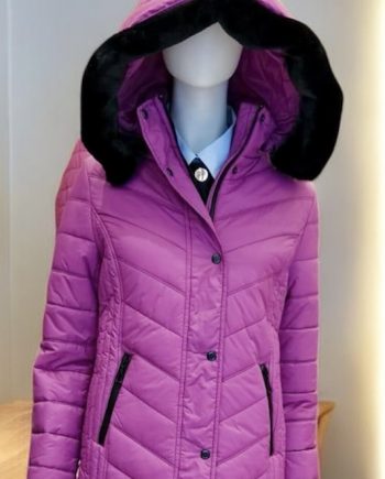 Parka Fucsia con cuello desmontable