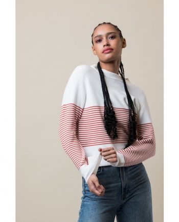 Sueter Rayas Naranja