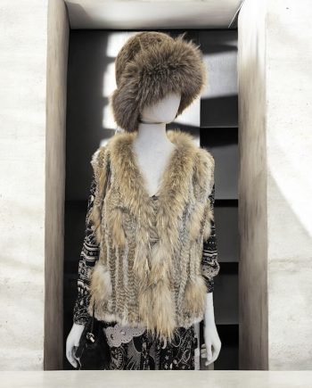 Chaleco de Piel Beige