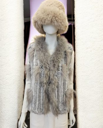 Chaleco de Piel Gris