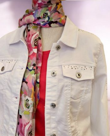 Cazadora Blanca Strass